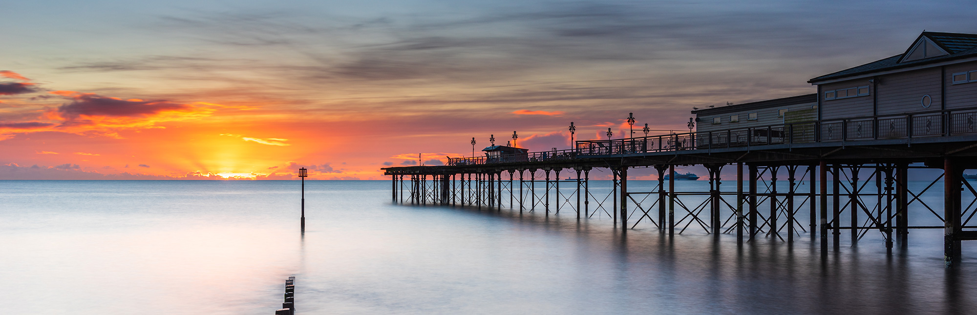Teignmouth Pier And Sunset